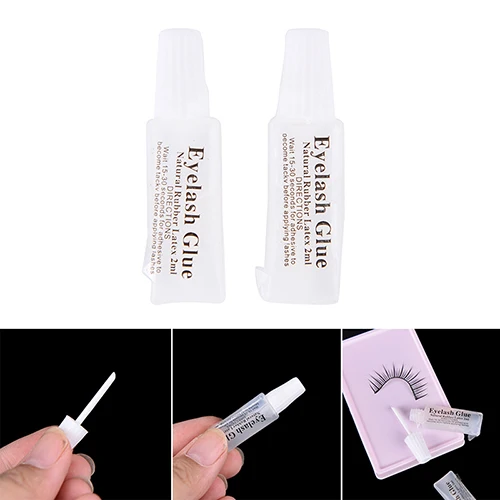 15g 2pc white portable false eyelashes glue eye lashes adhesive sample