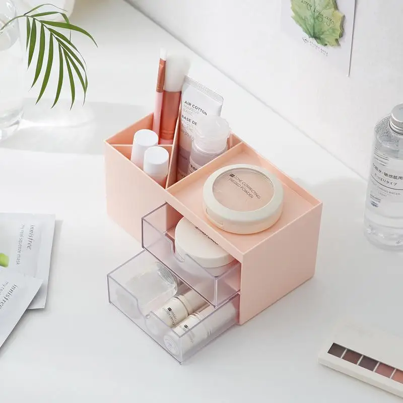 

Multi-layer Clear Storage Drawer Cosmetic Storage Box Desktop Sundries Organizer Jewelry Case Plastic Drawers Cabinet Organiser
