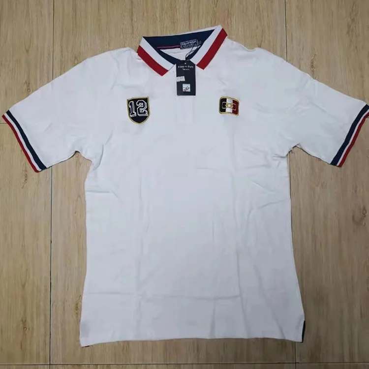 Hombre eden park Топ для мужчин с коротким рукавом Повседневная регби рубашка camisa вышитая eden park polo Мужская дышащая Англия Стиль