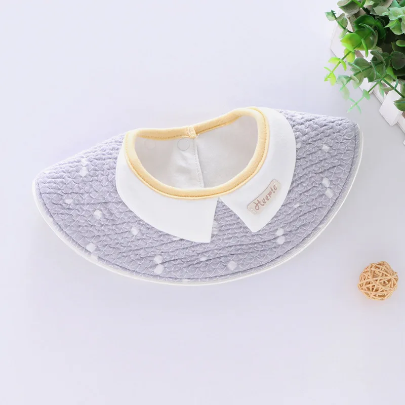 custom baby accessories Baby Bibs Cotton 360 Degree Round Satr Boys Girls Saliva Towels Feeding Bib Casual Waterproof Tassel Stereo Burp Cloth Bandana accessoriesdiy baby  Baby Accessories