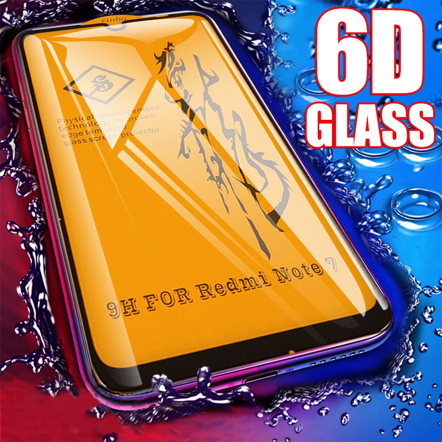 

6D Full Glue Cover Tempered Glass For Xiaomi Pocophone F1 Mi 9 9T 8 A2 Lite Mix 3 Redmi Note 7 6 5 K20 Pro Screen Protector Film