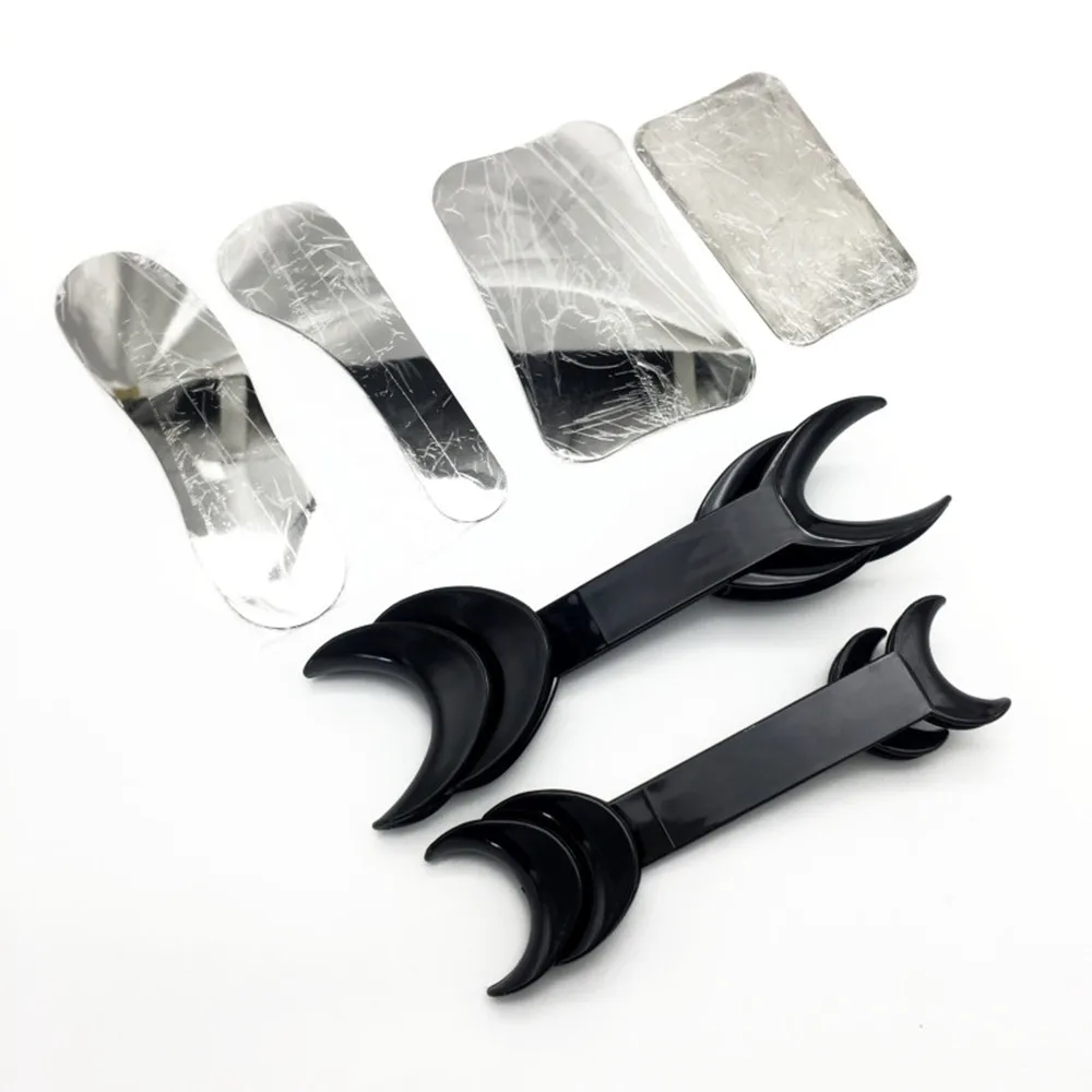 5 Pezzi Specchio Bocca Dentale Riflettore Occlusale Specchio Intraorale Fotografia Specchio 2 Lati Dentale Placcato Vetro Intraorale Foto Riflettore Dentale Mirro