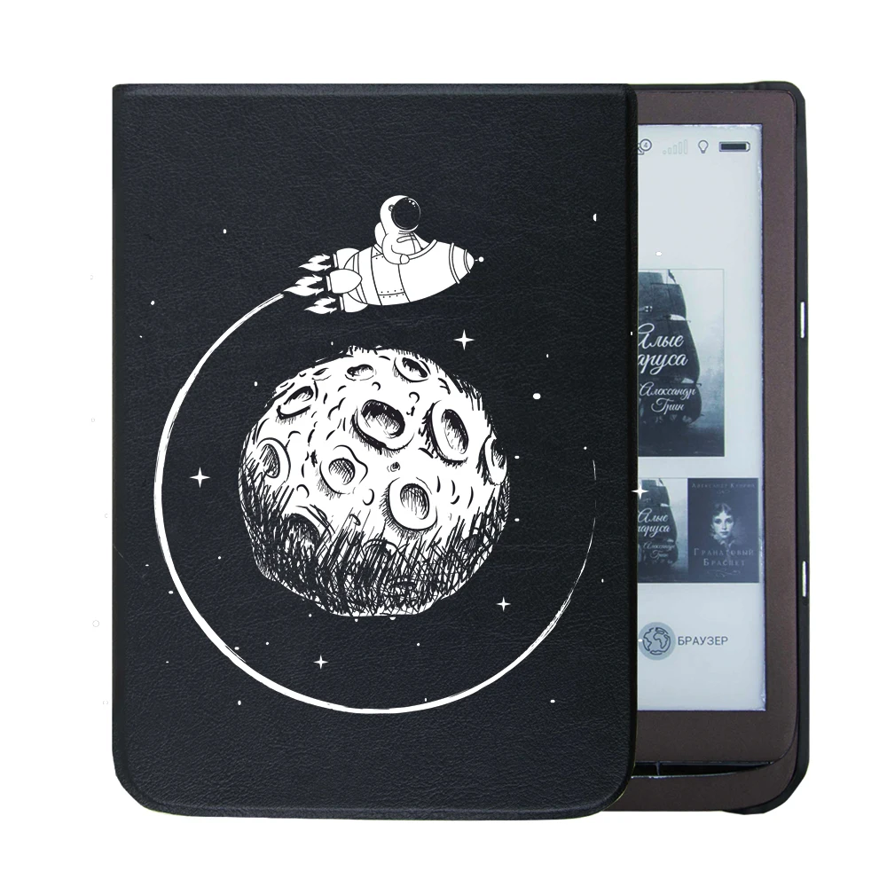 Чехол с рисунком аниме для PocketBook 740 InkPad 3 PB740 7,8 дюймов pu кожаный чехол с принтом функция автоматического сна/пробуждения+ защита экрана