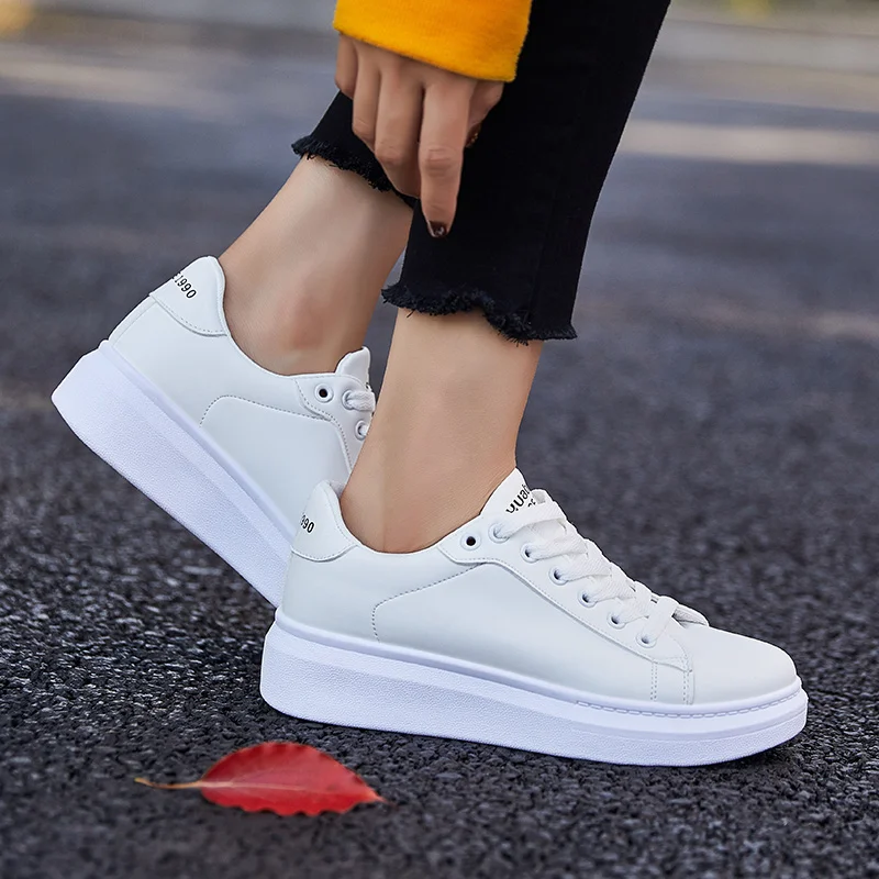 all white women platform flats korean trend ladies shoes designer woman vintage sneakers old school luxury moccasins for women (45)