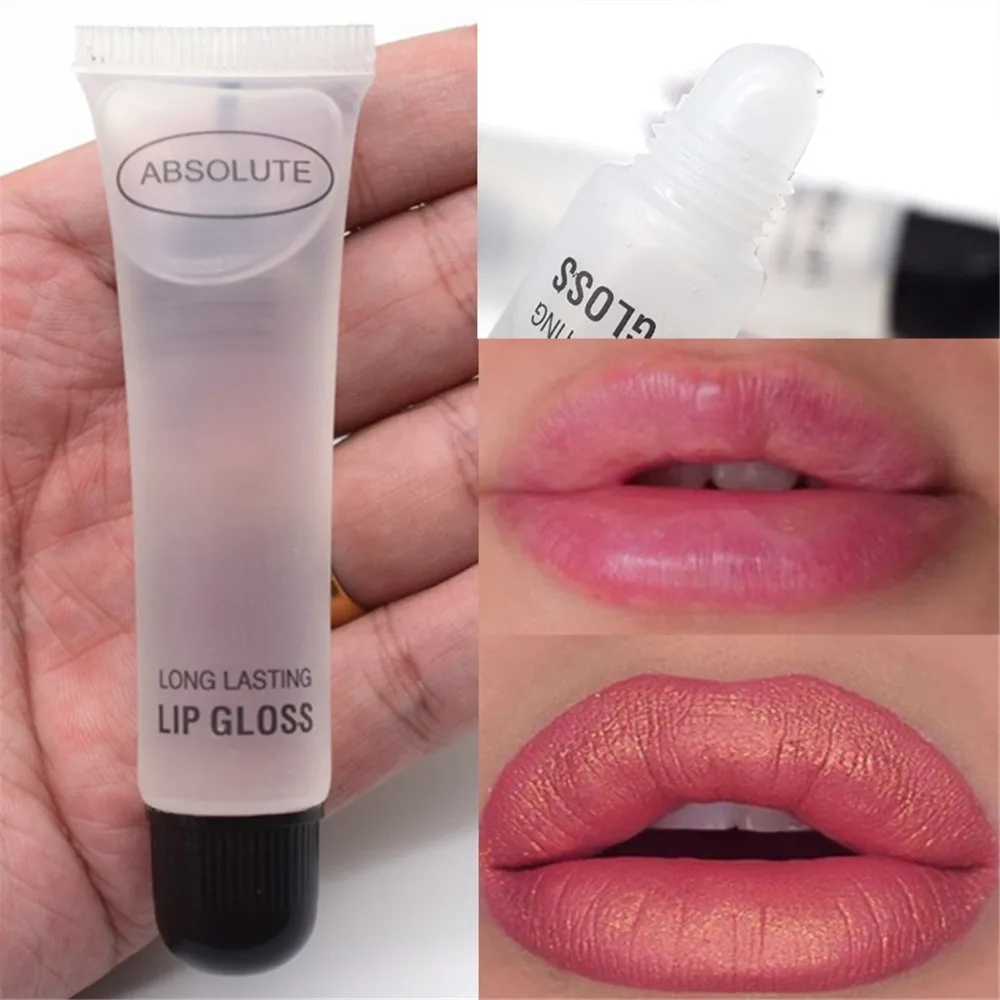 Sexy Clear Lip Oil Moisturizer Lip Gloss Long Lasting Liquid Lipstick Big Lips Pump Transparent gloss Clear Oil