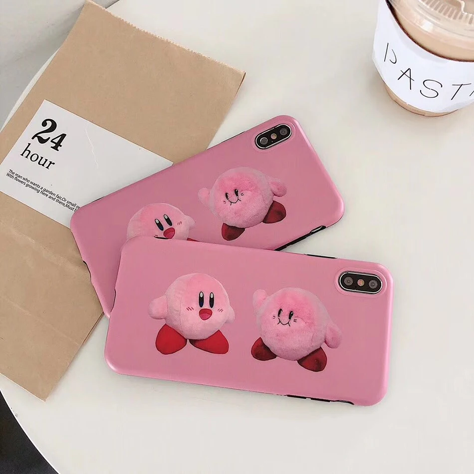Милый мультяшный Кирби Мягкий силиконовый чехол для телефона iphone 11 Pro 6 6S Plus 7 8 8Plus X