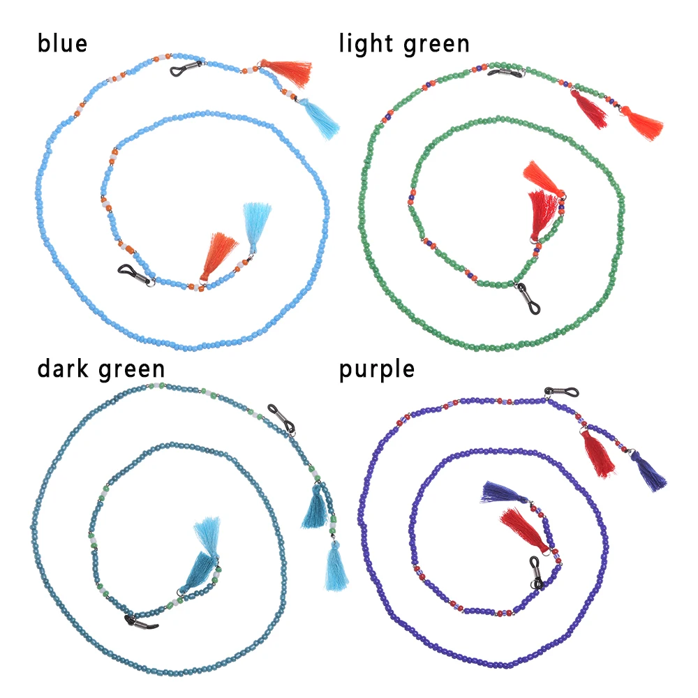 1 шт. Новое поступление ретро бусы очки шнур с кисточками шейный ремень цепочка держатель соединения 4 цвета