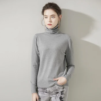 

NEW Autumn winter sweater female dui dui collar slim long sleeve short style turtleneck sweater sweater sweater slim body