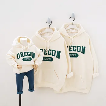 

Mother Daughter Father Son Sweatshirt Family Matching Clothes Sweatshirt Mommy And Me Clothes Hooded Casual Clothes Outfits