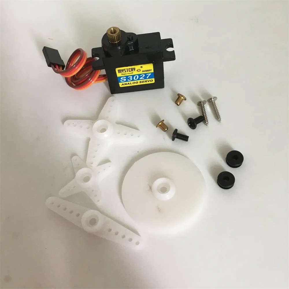 

Аналоговый сервопривод S3027 с металлической шестерней, 20 г, 3,5 кг для радиоуправляемого хобби, радиоуправляемого робота
