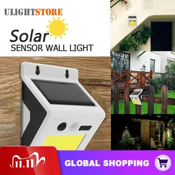 

Rechargeable 4W COB LED Solar Power Light PIR Motion Sensor Waterproof Outdoor Garden Yard Path Wall Lamp with Micro USB Charge