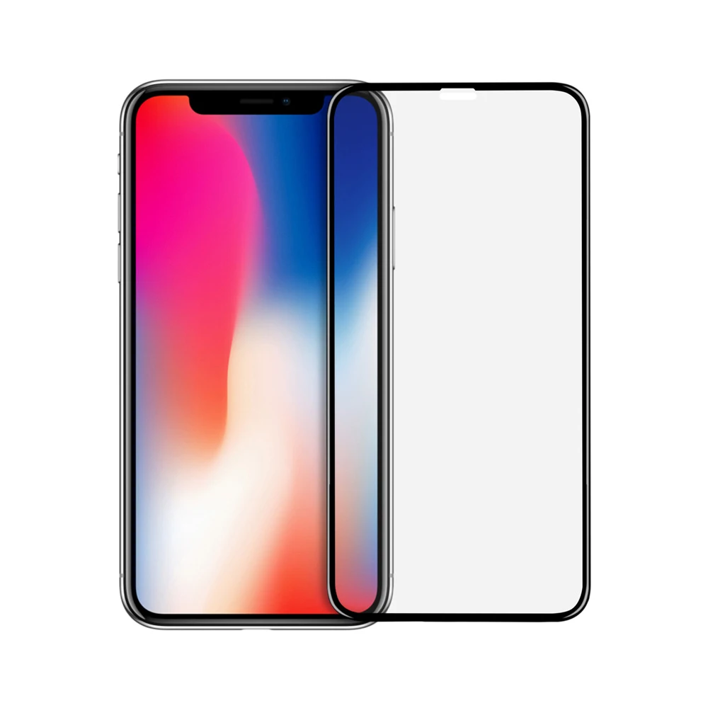 MOMAX IOS phone XS закаленная пленка 3D изогнутая полноэкранная стеклянная пленка ios phone 10 HD полное покрытие защитная пленка из закаленного стекла - Цвет: 5.8 inch
