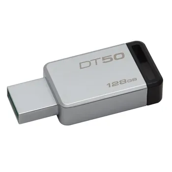 

Kingston Technology DataTraveler 50 128GB, 128 GB, USB Type-A, 3.0 (3.1 Gen 1), Capless, Black,Silver