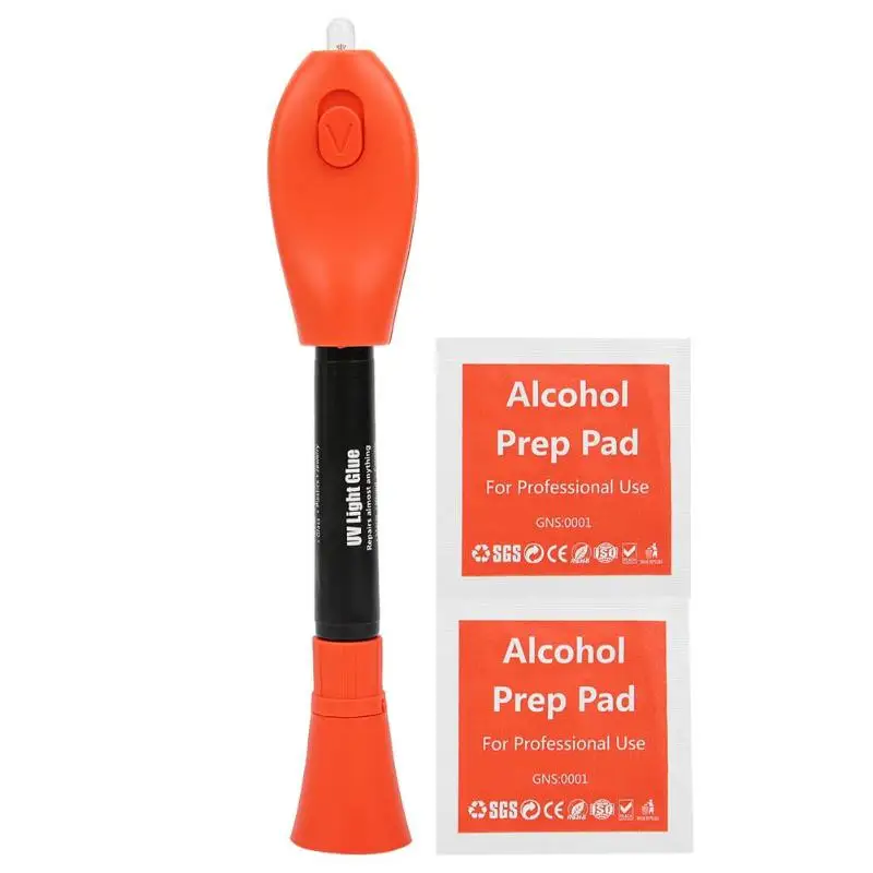 

5 Second Fix Liquid Cracked Glass Repair Kit UV Light Glue Window Glass Metal Windshield Repair Adhesive Pen Welding Tool