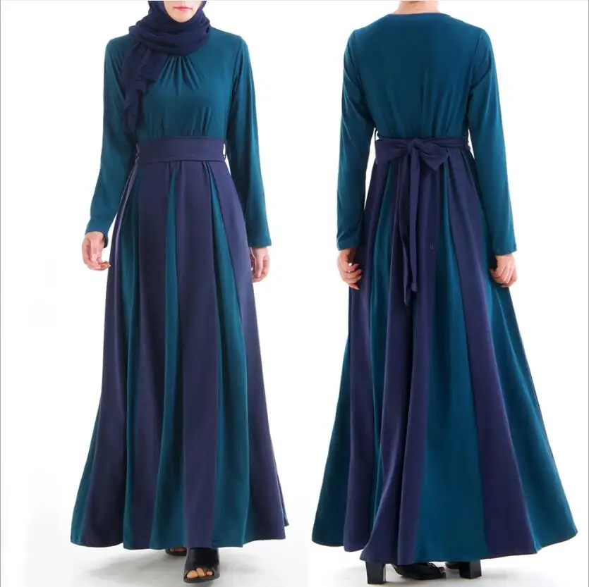 Женское платье с длинным рукавом мусульманское кимоно в полоску | Тематическая