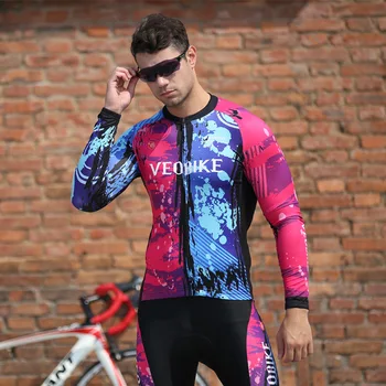 

Pro Team Cycling Jersey Set Long Sleeve Winter Thermal Fleece Bicycle Clothes Women Bike Clothing Ladies Cycle Wear