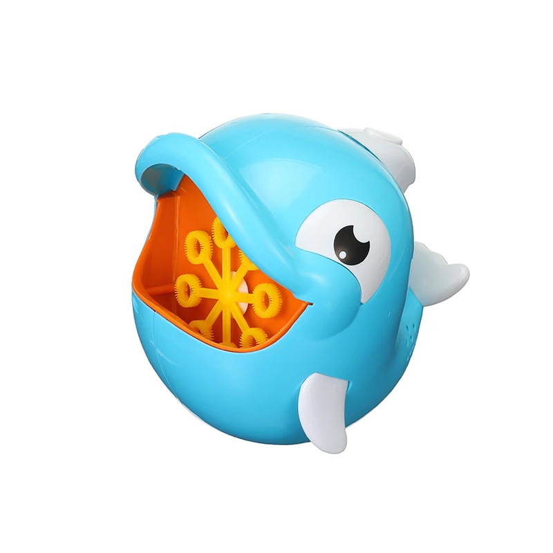 Funny Outdoor Bubble Dolphin Baby Bath Toy Bubble Maker Swimming Bathtub Soap Machine Toys for Children With Music Water Toy