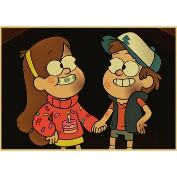 

Full Square/Round Drill 5D DIY Diamond Painting "Gravity Falls Cartoon poster" 3D Embroidery Cross Stitch Home Decor Gift FC162