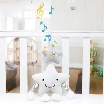 

Cute Baby Stroller Crib Rattle Hanging Star Teether Toy Musical Stuffed Doll New