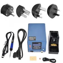 Интегрированная паяльная станция с цифровым дисплеем, паяльная станция быстрого нагрева 90 Вт