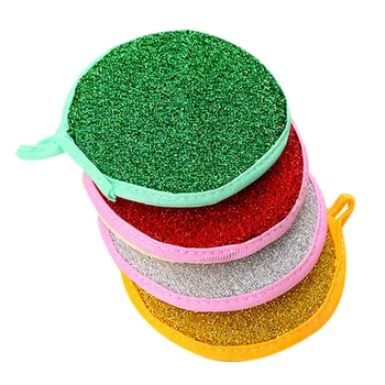 

Microfiber Double-Sided Dish Scrub Sponge, 20 Pack Scouring Pads Household Cleaning Wash Cloth Reusable