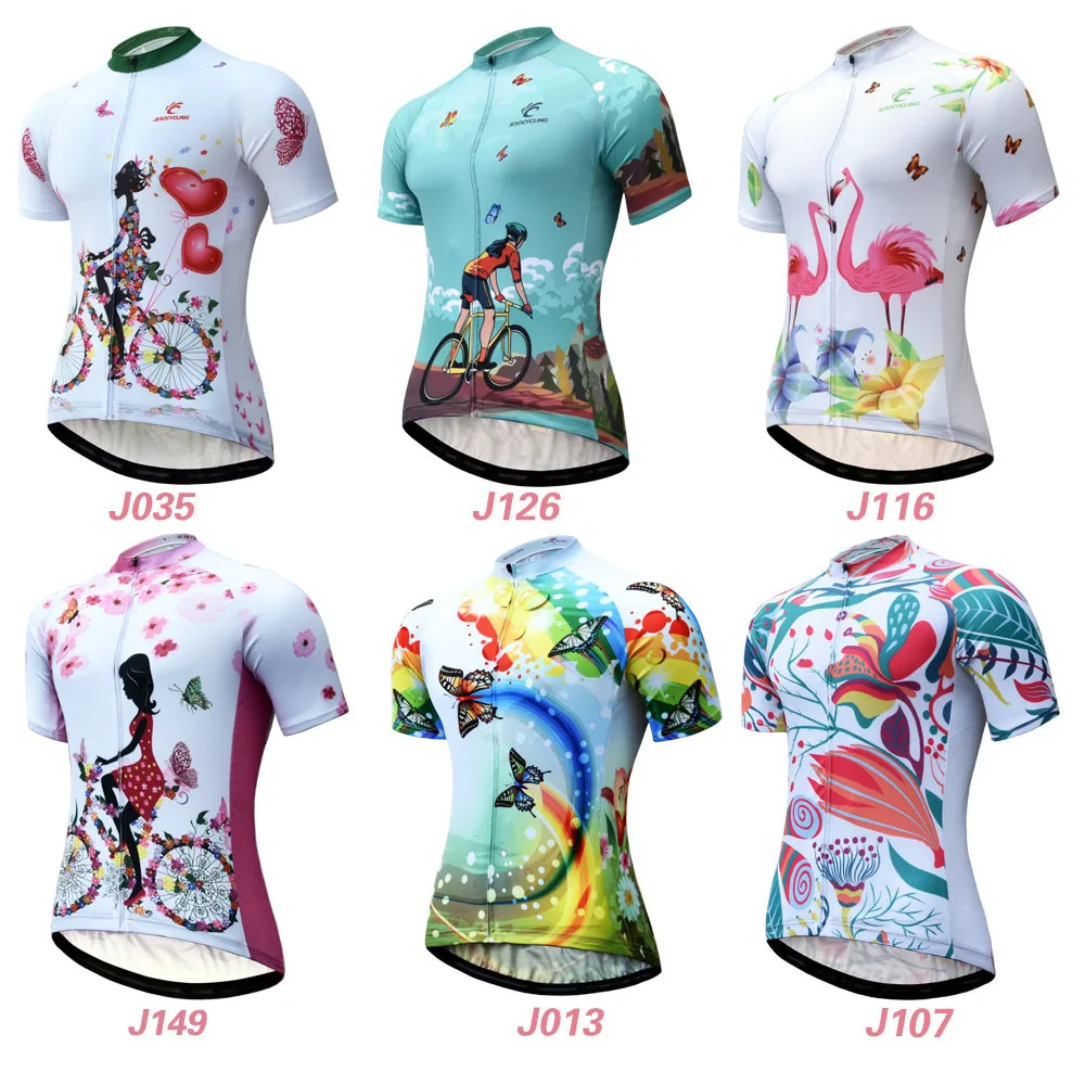 Cycling Jersey Women Short Sleeve Racing Sport MTB Bike Jersey Breathable Summer Cycling Shirt Pro Team Bicycle Clothing Maillot