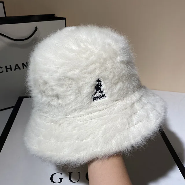KANGOL Rabbit Fur Fisherman Hat Winter 