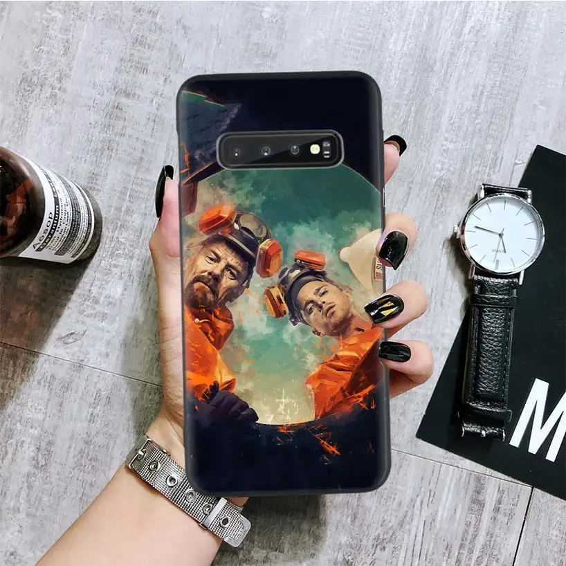 Breaking bad Black Cover Phone Case for Samsung Galaxy S10 Plus Lite Note 10 9 8 2