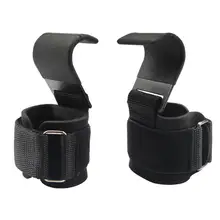 Weight Lifting Grip Hooks Lifting-Hook Hand-Bar Fitness Wrist Straps Heavy Duty Pull-ups Power Lifting Grips Padded Workout Hook