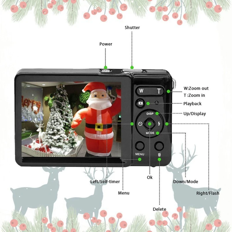 ABHU-8 мегапиксельная TFT lcd перезаряжаемая HD Цифровая камера видеокамера Цифровая Студенческая камера s с 8-кратным цифровым зумом/12 МП/