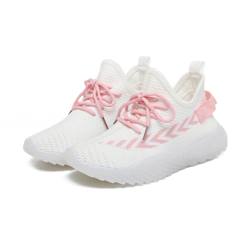 

Spring Kids Sneakers Running Shoes Breathable Children Sneakers Outdoor Walking Jogging Trainers Flying Weaving Leisure Shoe