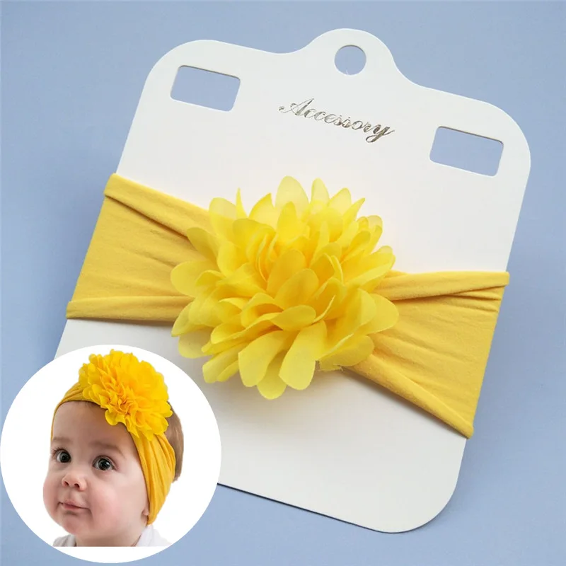 

Europe And America New Products CHILDREN'S Hair Ribbon Supply of Goods Children Nylon Hair Band Baby Chiffon Flower Elasticity H