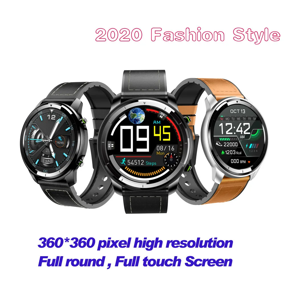 Смарт часы H15 мужские Full Touch 360*360 HD экран измерение пульса в крови фитнес трекер