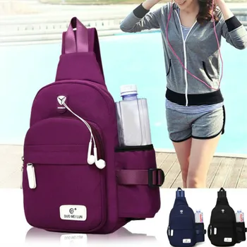 

Men Women Nylon Sling Bag Crossbody Shoulder Chest School Daily Travel