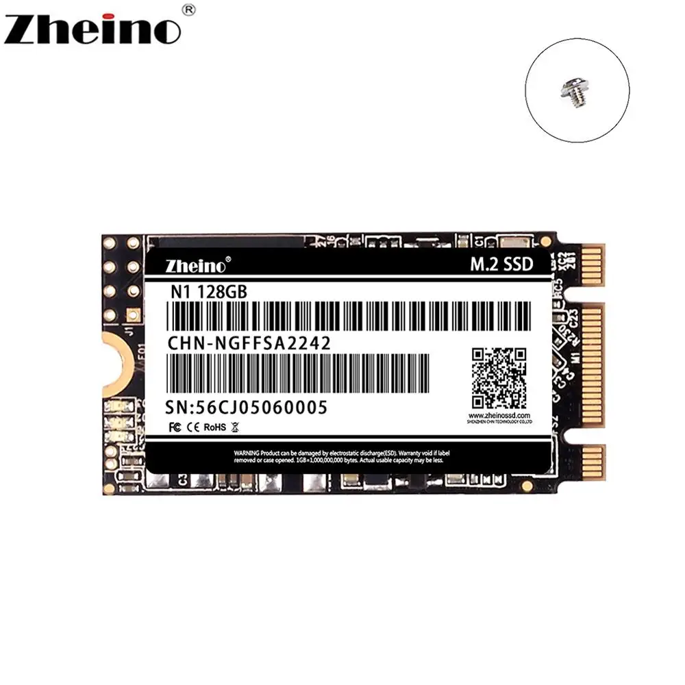 Zheino m.2 SSD SATA 64 Гб 128 ГБ 256 512 2242 мм NGFF Внутренний твердотельный жесткий диск для