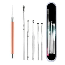 5/6 шт. Инструменты для чистки ушных восков для детей и взрослых, набор для чистки ушей, набор для удаления ушных восков, Ушная ложка, очиститель ушей 5/6 шт. Инструменты для чистки ушных восков для детей и взрослых, набор для чистки ушей, набор для удаления ушных восков, Ушная ложка, очиститель ушей