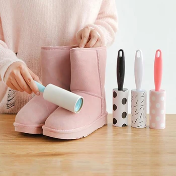 

Sticky Hair Can Tear Roller Brush Sticky Paper Hair Cleaning Remover Brush Tools Hair Roll Off Felt Artifact Roll Paper