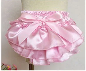 Baby Girl Ruffle Bloomers Diaper Covers Baby Shorts Satin Panties Newborn Photography Props Toddler Bloomers 13 Colors (1)