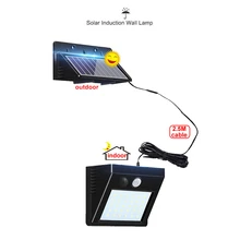 1/4pcs PIR Motion Sensor Solar Lights 30 LEDs Outdoor Separable Light for Garden Security Waterproof Wireless Wall Lamp indoor h