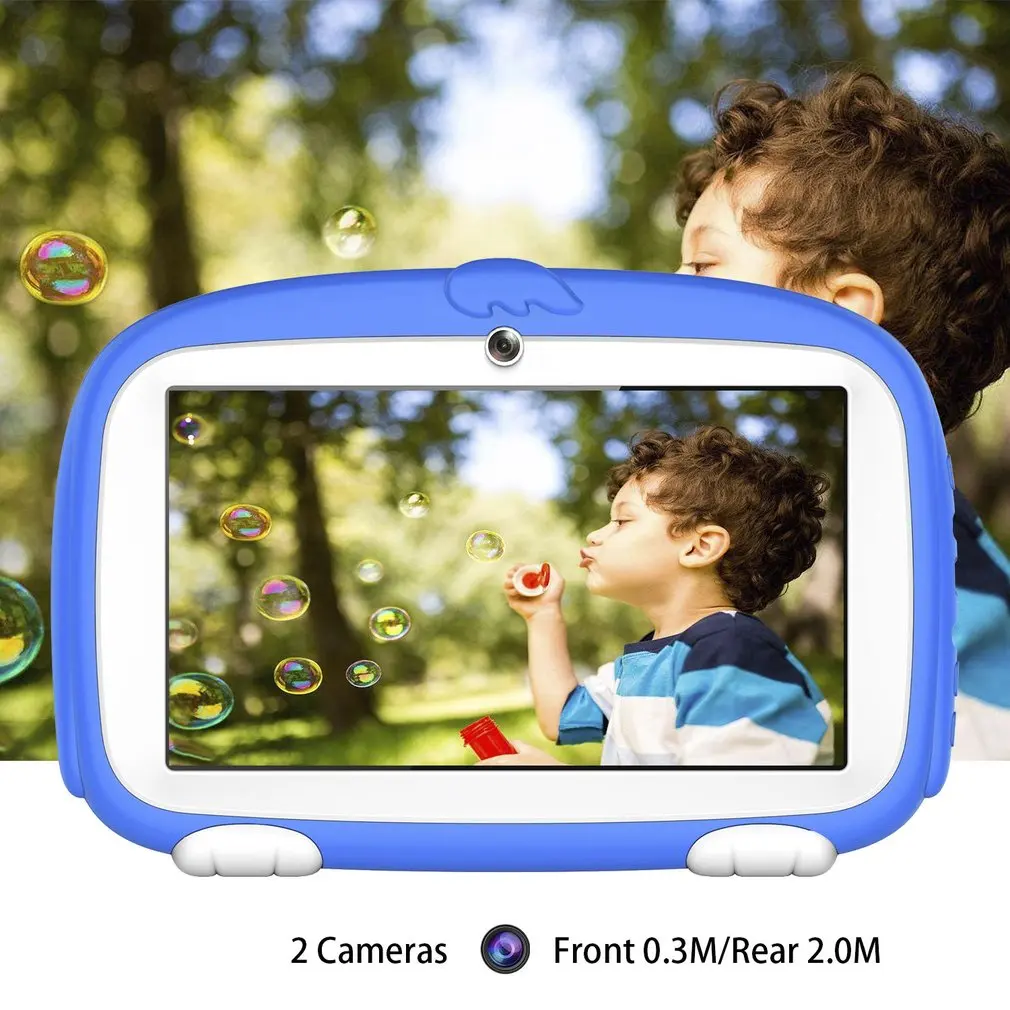 7 дюймов ЖК-дисплей Подсветка Детский планшетный ПК 1 Гб Оперативная память+ 8 Гб Встроенная память профессиональные обучающие планшетный компьютер для Android 6,0