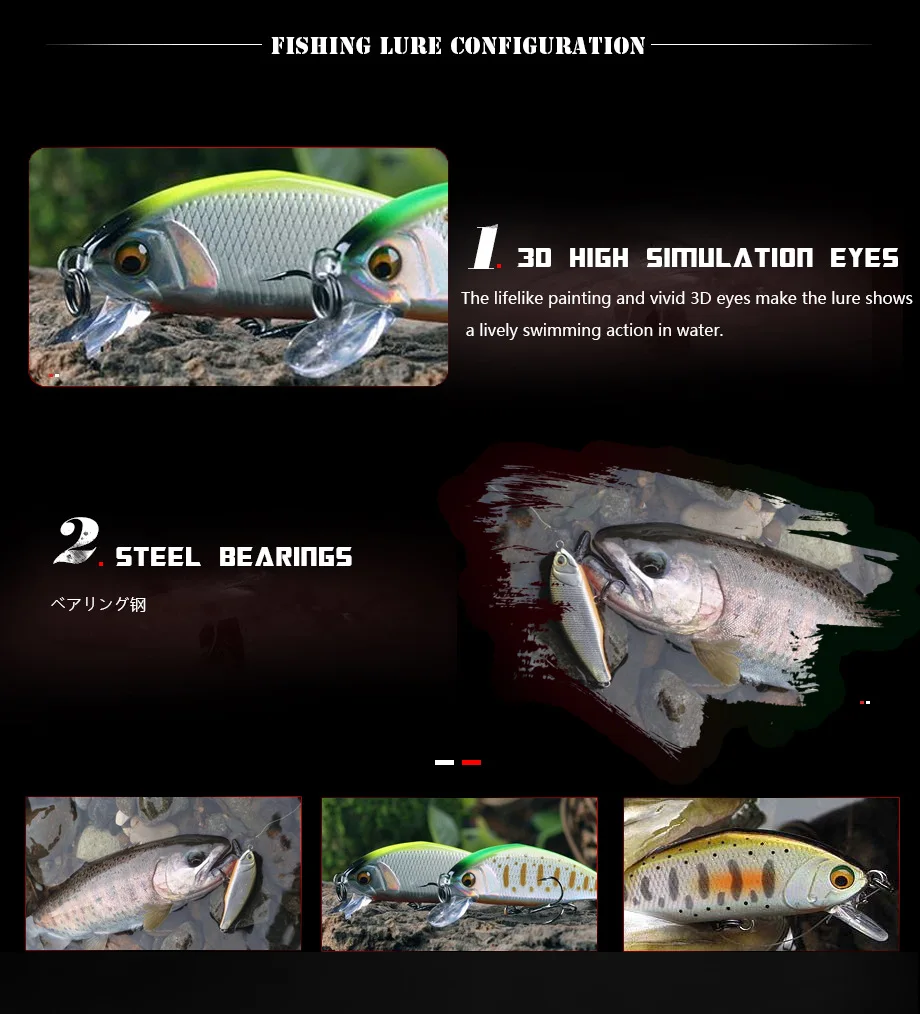 Новая рыболовная приманка Smith Minnow, литая приманка, 3D имитация глаз, японский Minow 44 мм/3,5 г, форель окунь, приманка с твердой верхней частью