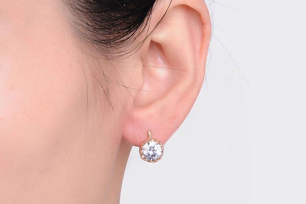 DWE611, серебряные серьги-гвоздики в виде короны для женщин, серебряный цвет, модный бренд, кубический цирконий, ювелирное изделие с австрийским кристаллом, не вызывает аллергии