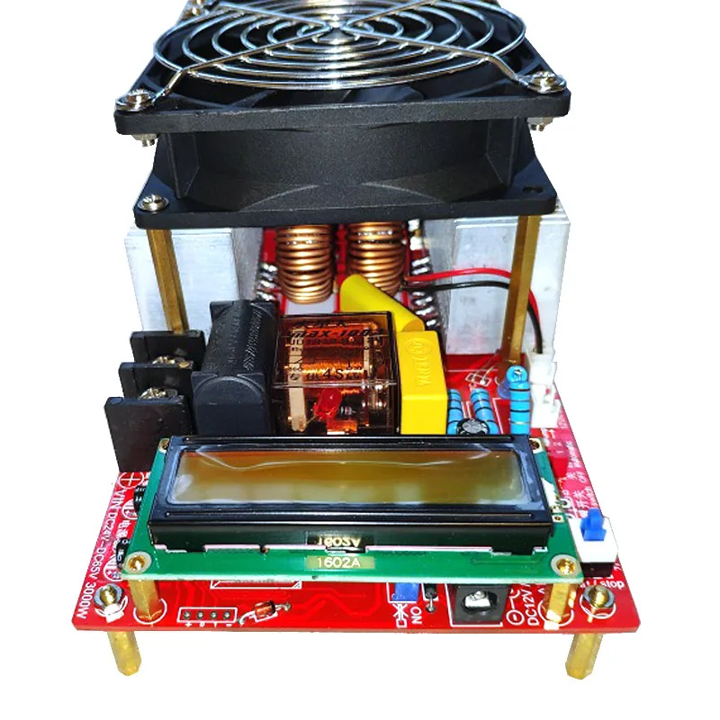 US $125.00 3000W 55A ZVS High Frequency Induction Heater Module Flyback Driver Heater Good Heat Dissipation Coil Pump Power Adapter