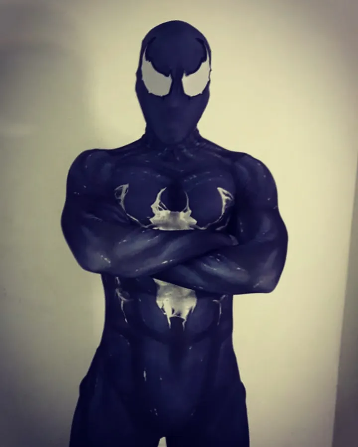 Venom Symbiote Человек-паук косплей костюм зентай вторая кожа костюм комбинезон Хэллоуин полный боди