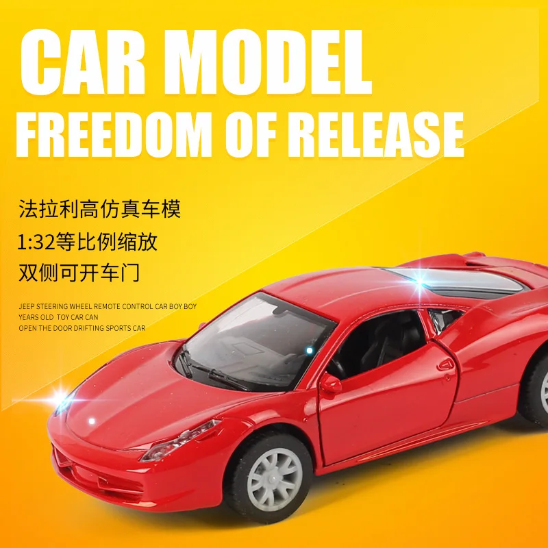 Hot Sales Alloy Warrior Ferrari Car Mold Cake Bakery Decoration CHILDREN'S Toy Sports Car Model
