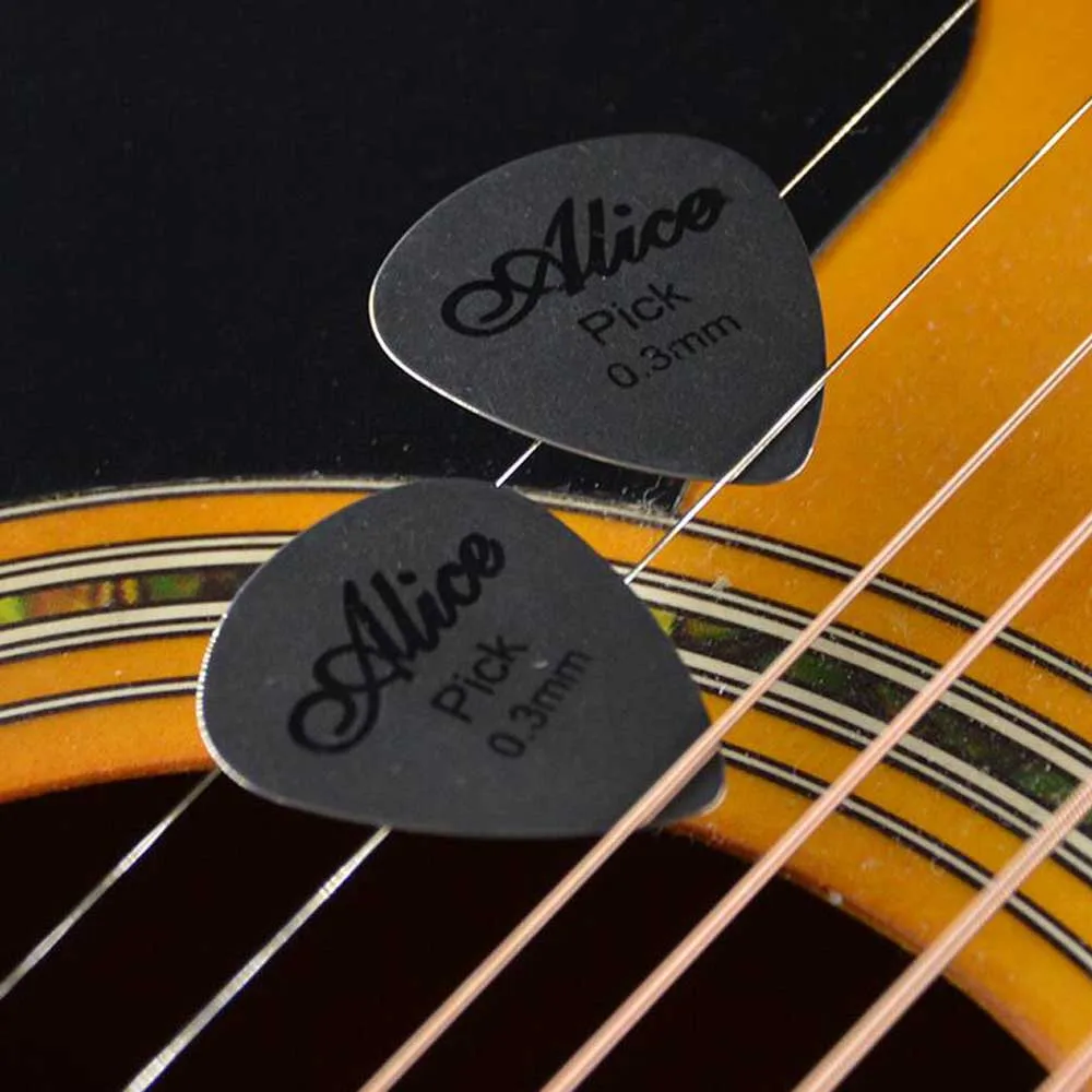 5 шт. гитара выбирает плектрум 0,3 мм Алиса металлическая гитара выбирает плектрум