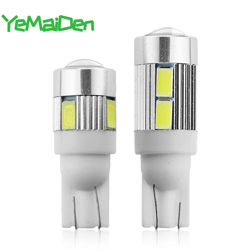1 шт. светодиодная лампа T10 W5W 12 в 7000K 10 SMD 6SMD | Автомобили и мотоциклы