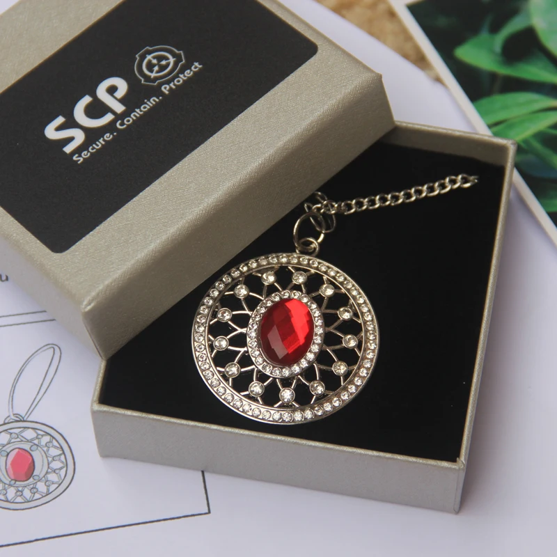 Ожерелье доктора Брайта из аниме SCP963 ожерелье Horcrux и подарочная карта аксессуары