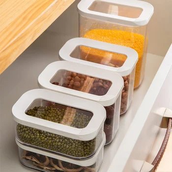 

1PC Food Storage 2000ML Containers Leakproof Containers Sealed Can Plastic Eyeshadow Makeup Face Cream Jar Pot Container New