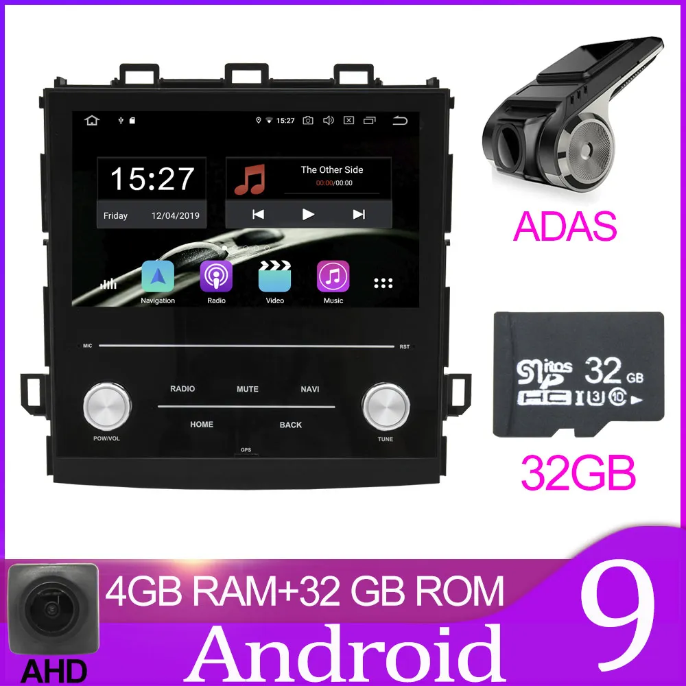 Owtosin Octa Core Android 9,0 автомобиля радио мультимедиа для Subaru Impreza XV автомобиля gps навигации видео плеер - Цвет: 32GB With ADAS